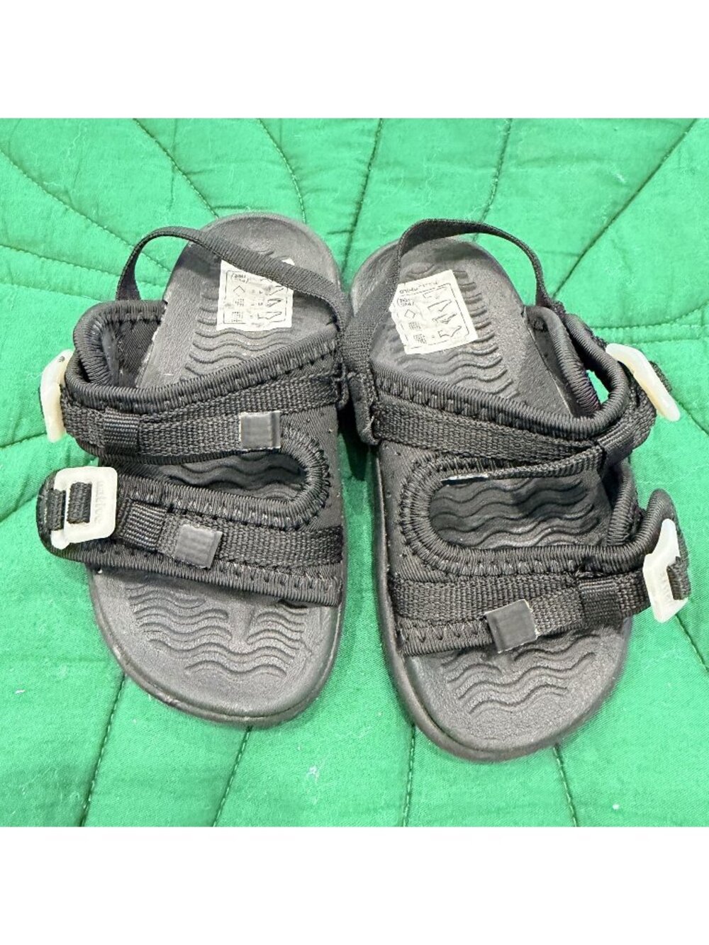 Native Shoes Davis Toddler 6 Black Sandals Strappy